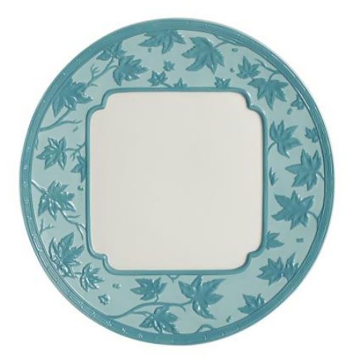 Jean Boggio Maple Leafs Dinner Plate Turquoise JB00514