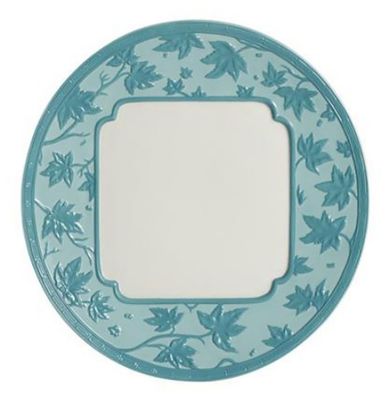 Jean Boggio Maple Leafs Dinner Plate Turquoise JB00514