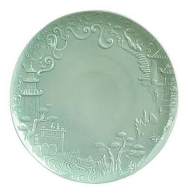 Jean Boggio China Impression Main Course Plate Celadon JB00316C