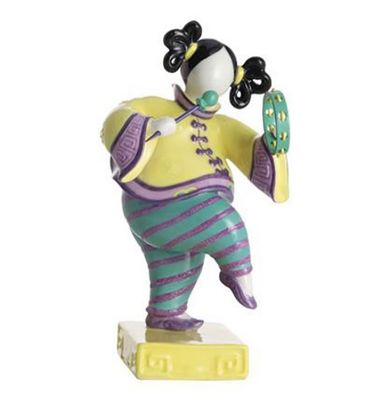 Jean Boggio Baby Circus Sin Sin Girl With Tambourine Figurine JB00795