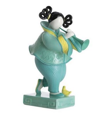 Jean Boggio Baby Circus Ling Ling Girl With Suona Figurine JB00793