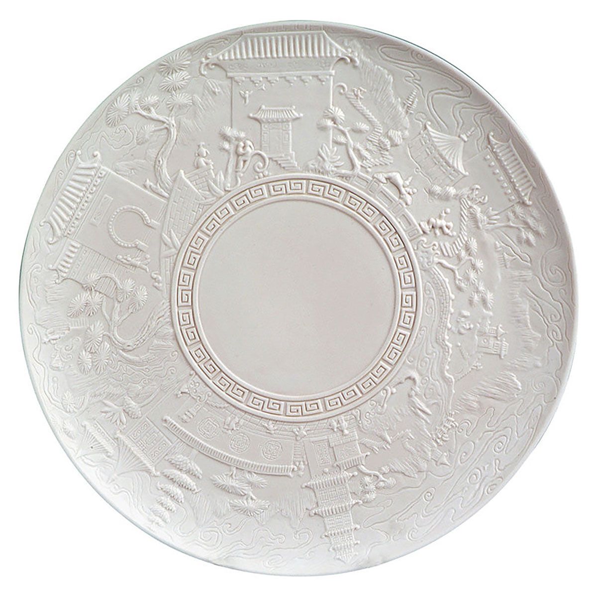 Jean Boggio China Impression Serving Plate White JB00317W