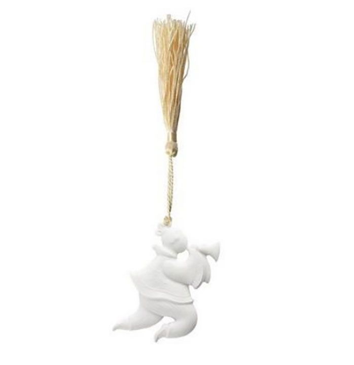 Jean Boggio Christmas Charm Fang Fang With Ornament White Bisque JB00940