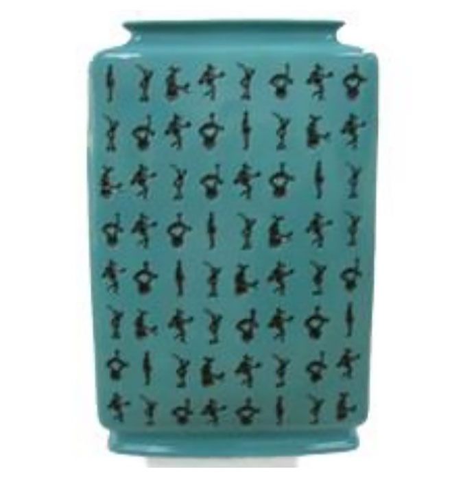 Jean Boggio Once Upon A Time Vase Turquoise Black JB00701TB