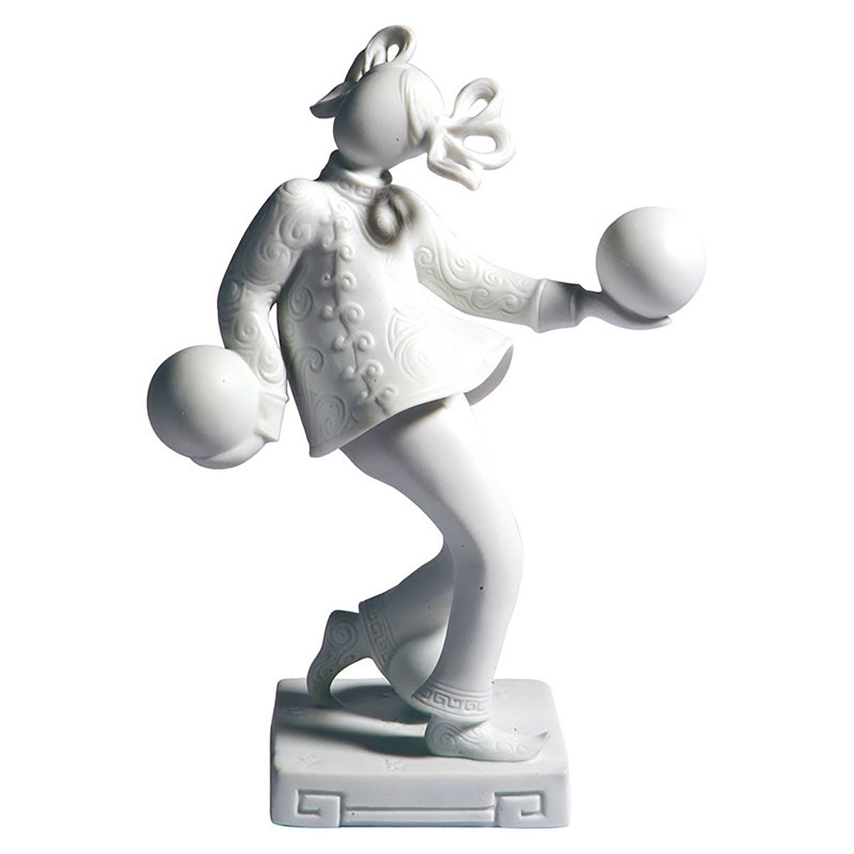 Jean Boggio The Dancer With Balloons Figurine White JB00271W
