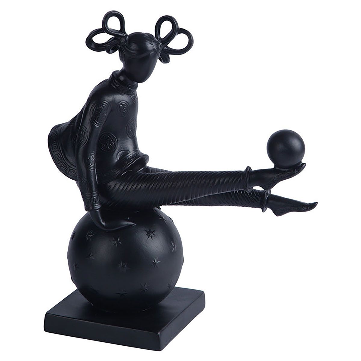 Jean Boggio The Equilibrist With Stars Figurine Black JB00273B