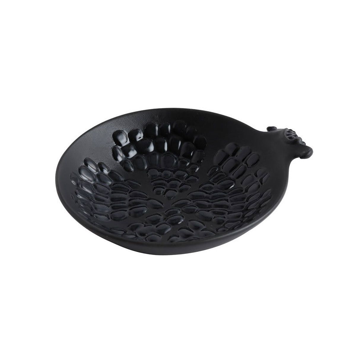 Jean Boggio Pomegranate Dessert Ornamental Plate Black JB00930B