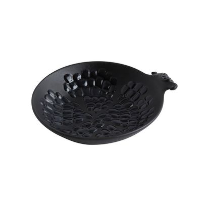 Jean Boggio Pomegranate Dessert Ornamental Plate Black JB00930B