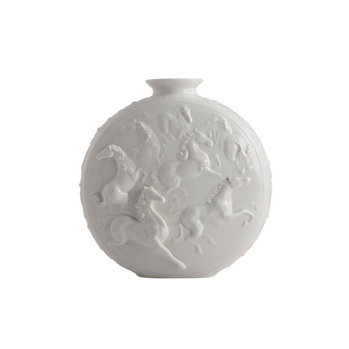 Jean Boggio Horse Small Vase White JB00905WG