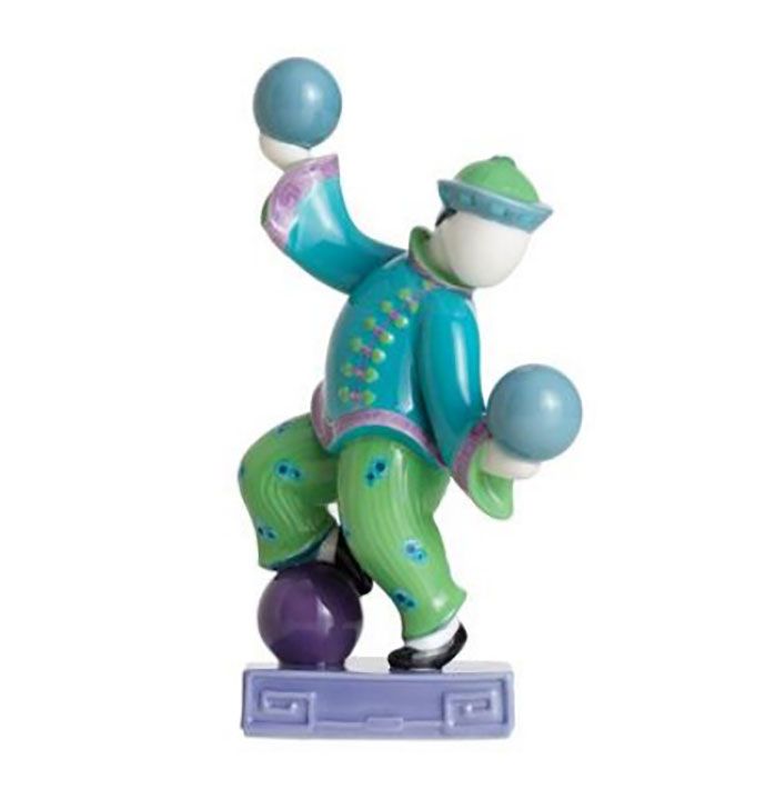 Jean Boggio Baby Circus Chi Chi Boy With Balls Figurine Blue JB00868