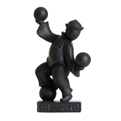 Jean Boggio Baby Circus Chi Chi Boy With Balls Figurine Black JB00868B
