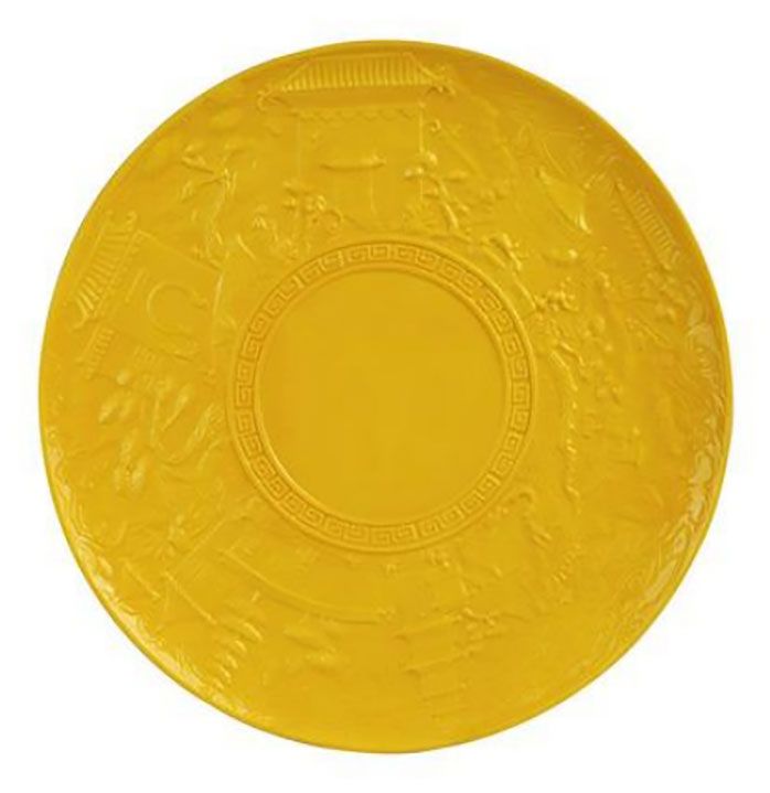 Jean Boggio China Impression Serving Plate Yellow JB00317Y