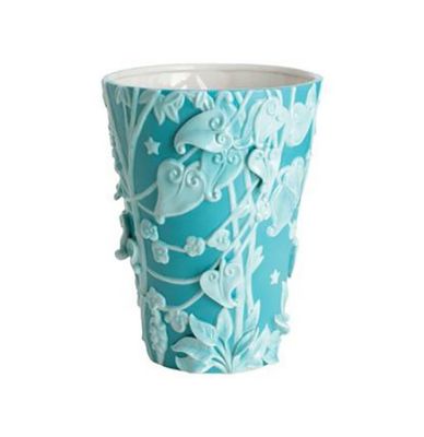 Jean Boggio Extraordinary Garden Leaf Vase Turquoise Light Turquoise JB00121TL