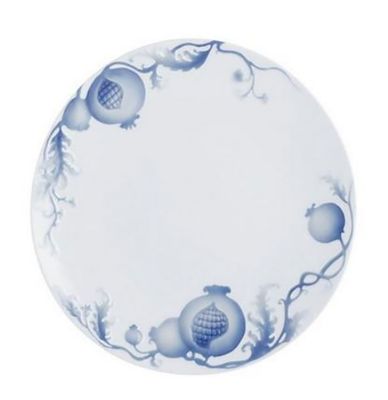 Jean Boggio Pomegranate Coupe Plate Diameter 32Cm White Blue JB00923WB