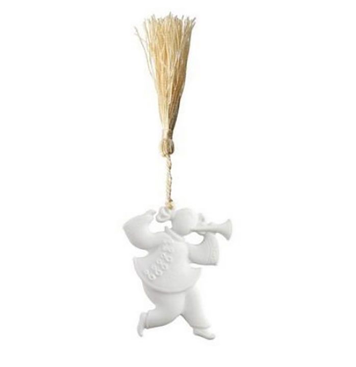 Jean Boggio Christmas Charm Sin Sin With Ornament White Bisque JB00941