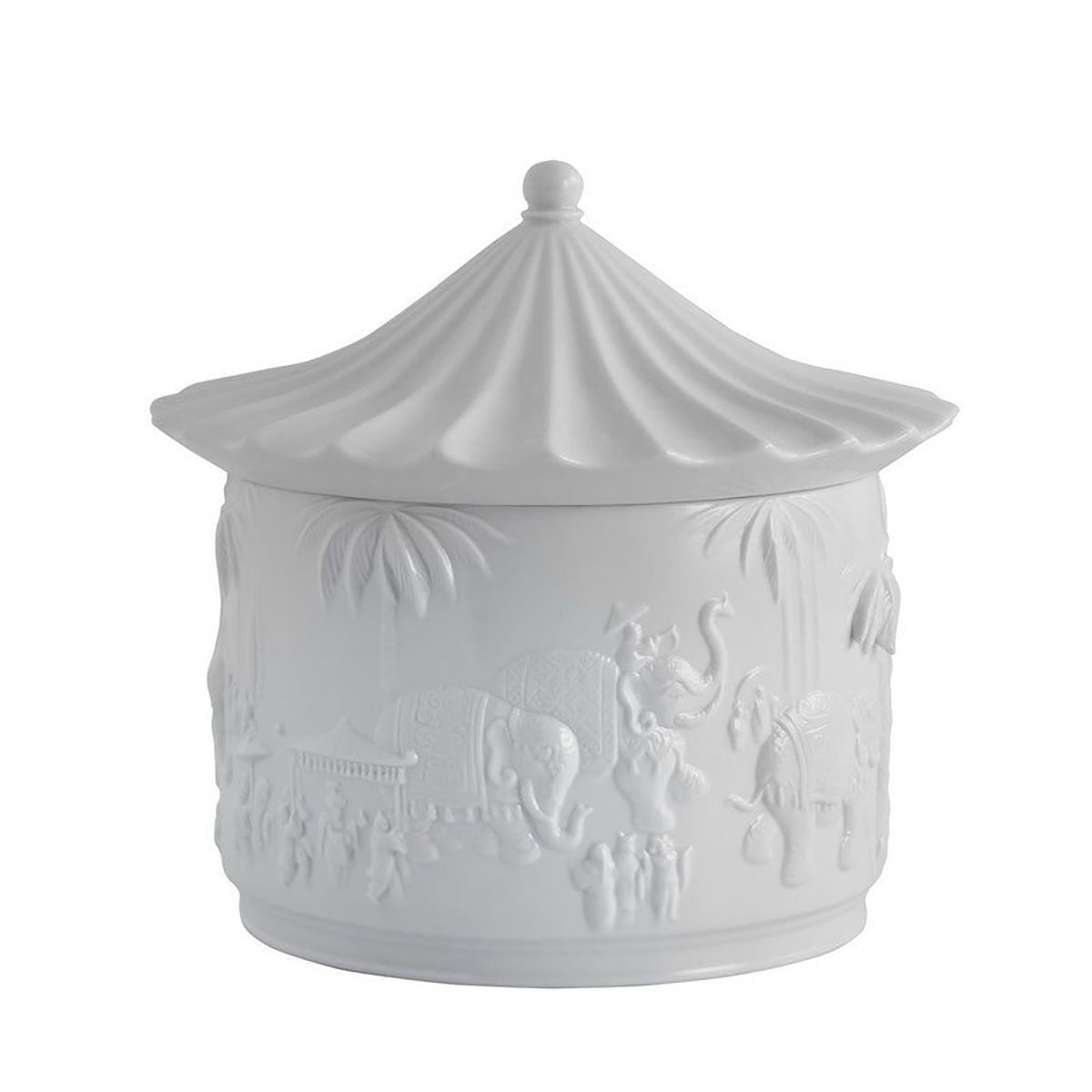 Jean Boggio Xiang Mid Size Covered Box White JB00926WG