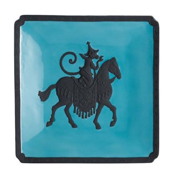 Jean Boggio Marmoset Chevalier Dessert Plate Black Celadon JB00516BB