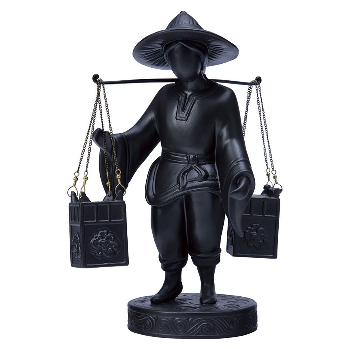 Jean Boggio Street Vendor Figurine Black JB00368B