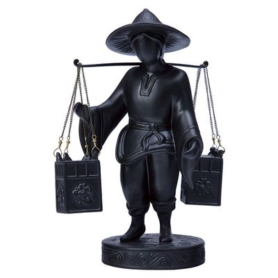 Jean Boggio Street Vendor Figurine Black JB00368B