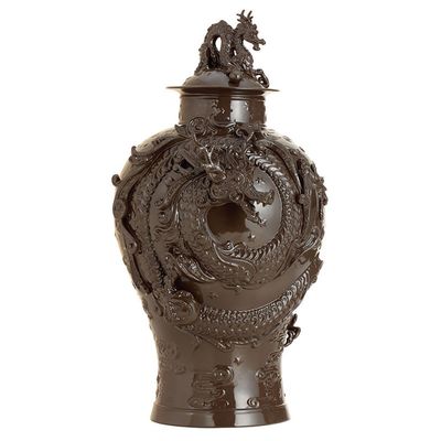 Jean Boggio Dragon Ginger Jar Bronze JB00816