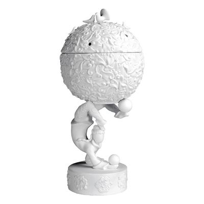Jean Boggio Incense Burner With Juggler White JB00307W