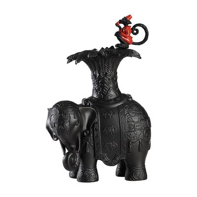 Jean Boggio Xiang With Marmoset Candleholder Right Coral JB00532BR