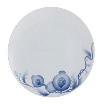 Jean Boggio Pomegranate Coupe Plate Diameter 26Cm White Blue JB00950WB