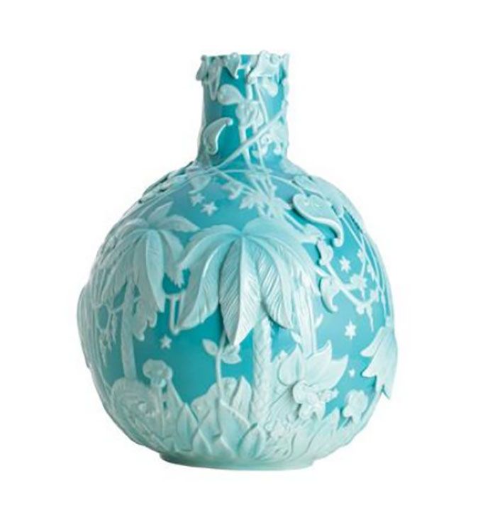 Jean Boggio Extraordinary Garden Round Vase Turquoise Light Turquoise JB00122TL