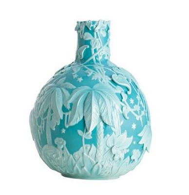 Jean Boggio Extraordinary Garden Round Vase Turquoise Light Turquoise JB00122TL