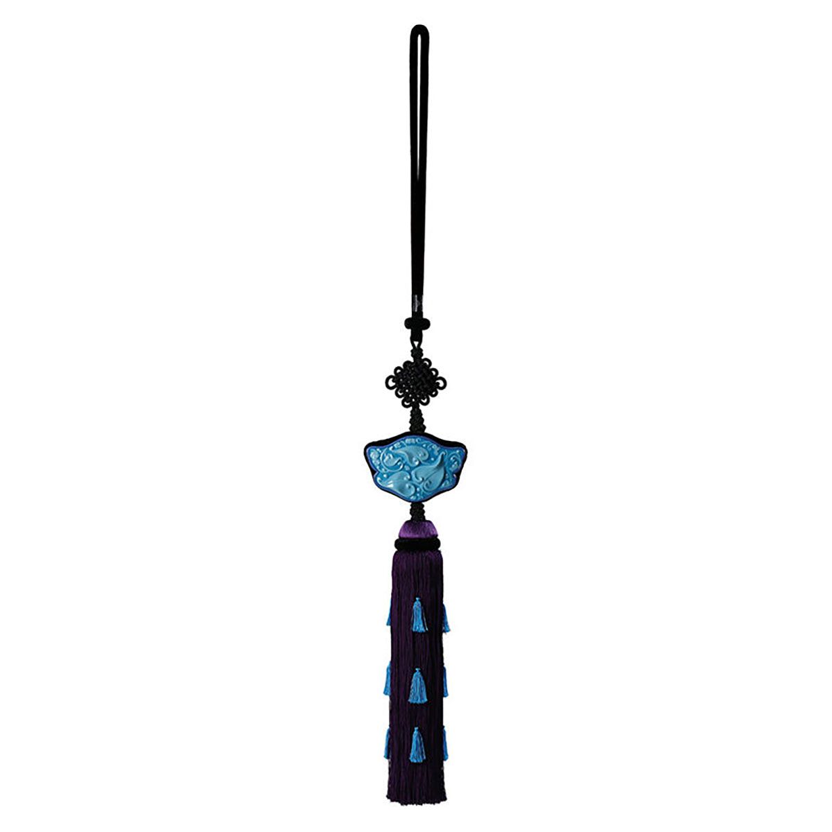 Jean Boggio Blossom of Jade Curtain Tassel Blue With Purple Tassel JB00536BPU