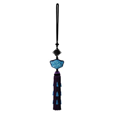 Jean Boggio Blossom of Jade Curtain Tassel Blue With Purple Tassel JB00536BPU
