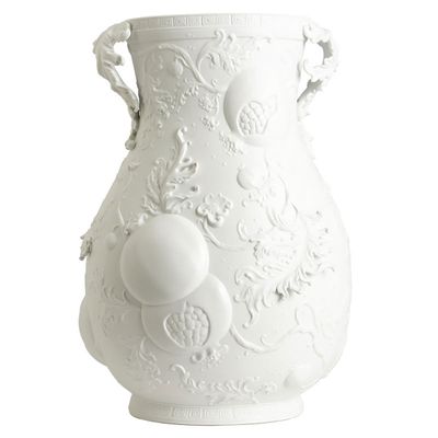 Jean Boggio Summer Palace Vase White Bisque H:50Cm JB00687W