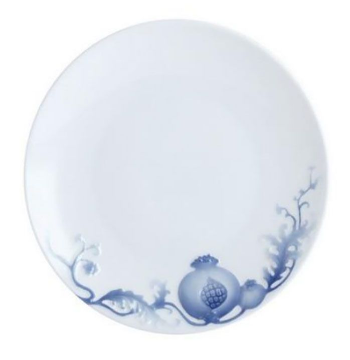Jean Boggio Pomegranate Coupe Plate Diameter 19Cm White Blue JB00951WB