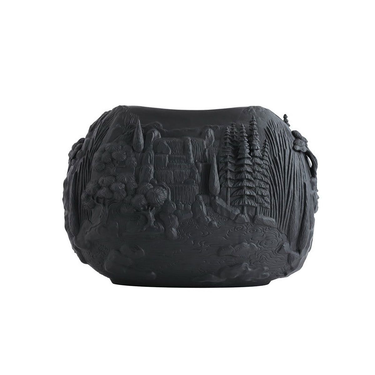 Jean Boggio Calm Small Vase Black Mat JB00934B