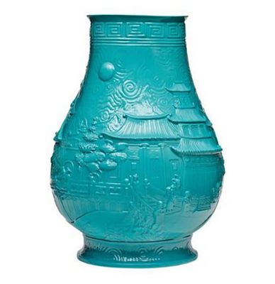 Jean Boggio China Impression Vase Turquoise Le 68Pcs JB00360T