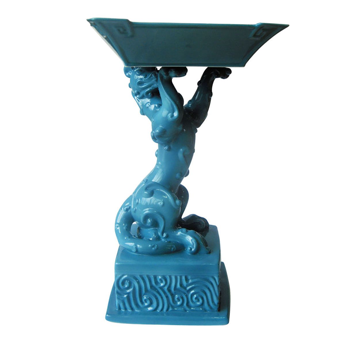 Jean Boggio Cornucopia Figurine Turquoise JB00309T