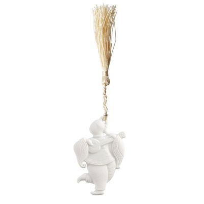 Jean Boggio Christmas Charm Ping Ping With Ornament White Bisque JB00937