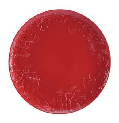 Jean Boggio China Impression Main Course Plate Red JB00316R