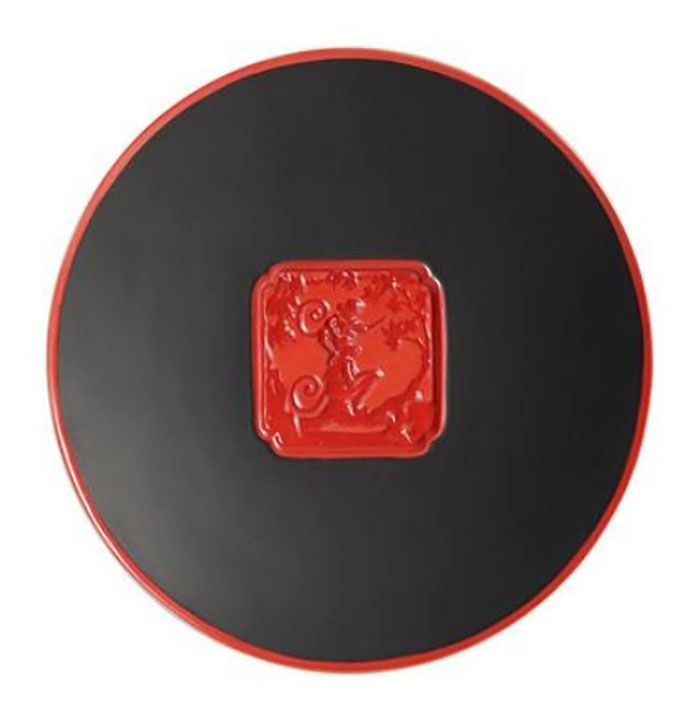 Jean Boggio Marmosets Dessert Plate Black Coral JB00515BO