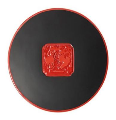 Jean Boggio Marmosets Dessert Plate Black Coral JB00515BO