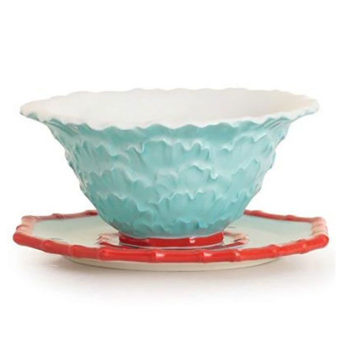 Jean Boggio Time Flower Tea Cup Saucer Set JB00798