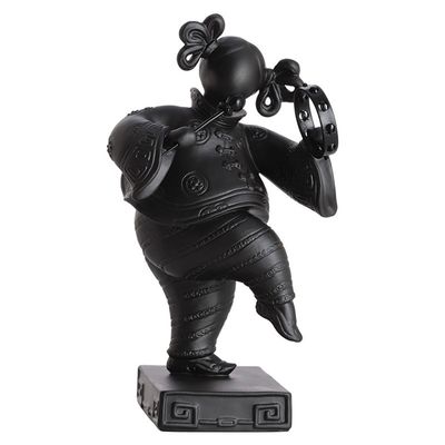 Jean Boggio Baby Circus Sin Sin Girl With Tambourine Figurine Black JB00795B