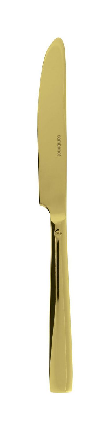 Sambonet Flat Pvd Gold Dessert Knife S.H. 62712G27