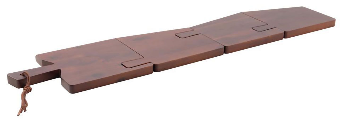 Sambonet AK Radici Buffet Set 4 Cutting Boards Interlocking Acacia Wood 68220-90