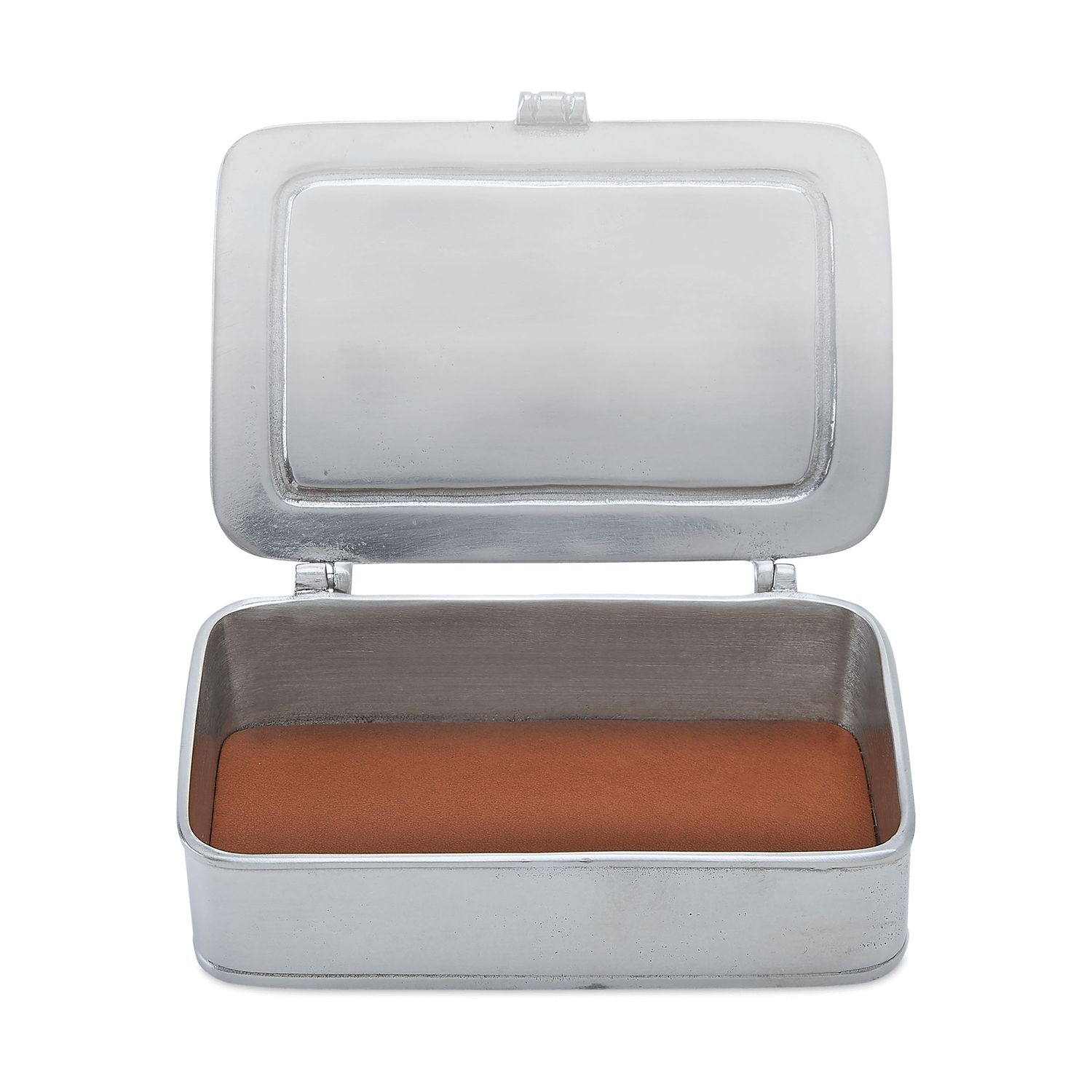 Match Pewter XOXO Large Box with Brown Leather Insert 1355.0BRN