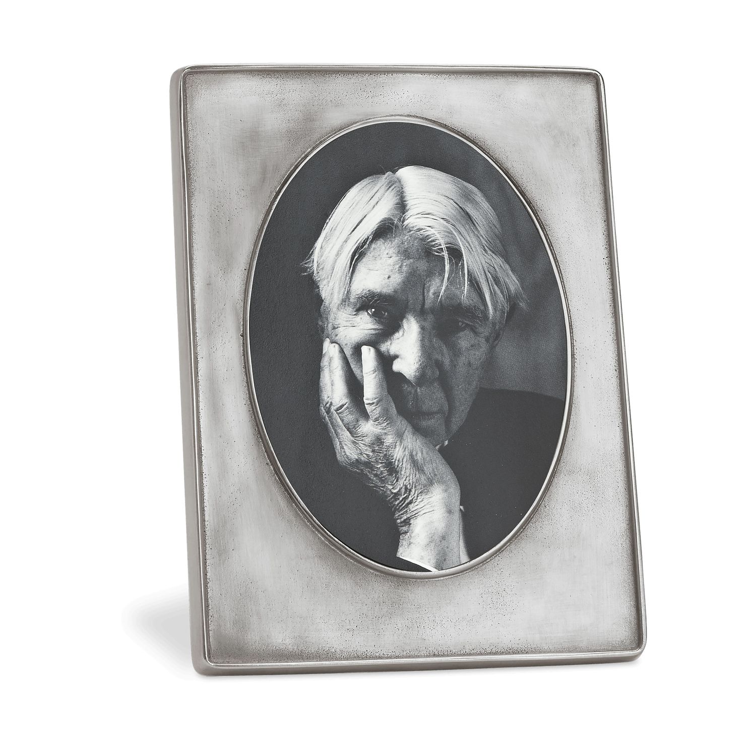 Match Pewter Small Piemonte Velluto Oval Picture Frame 1421
