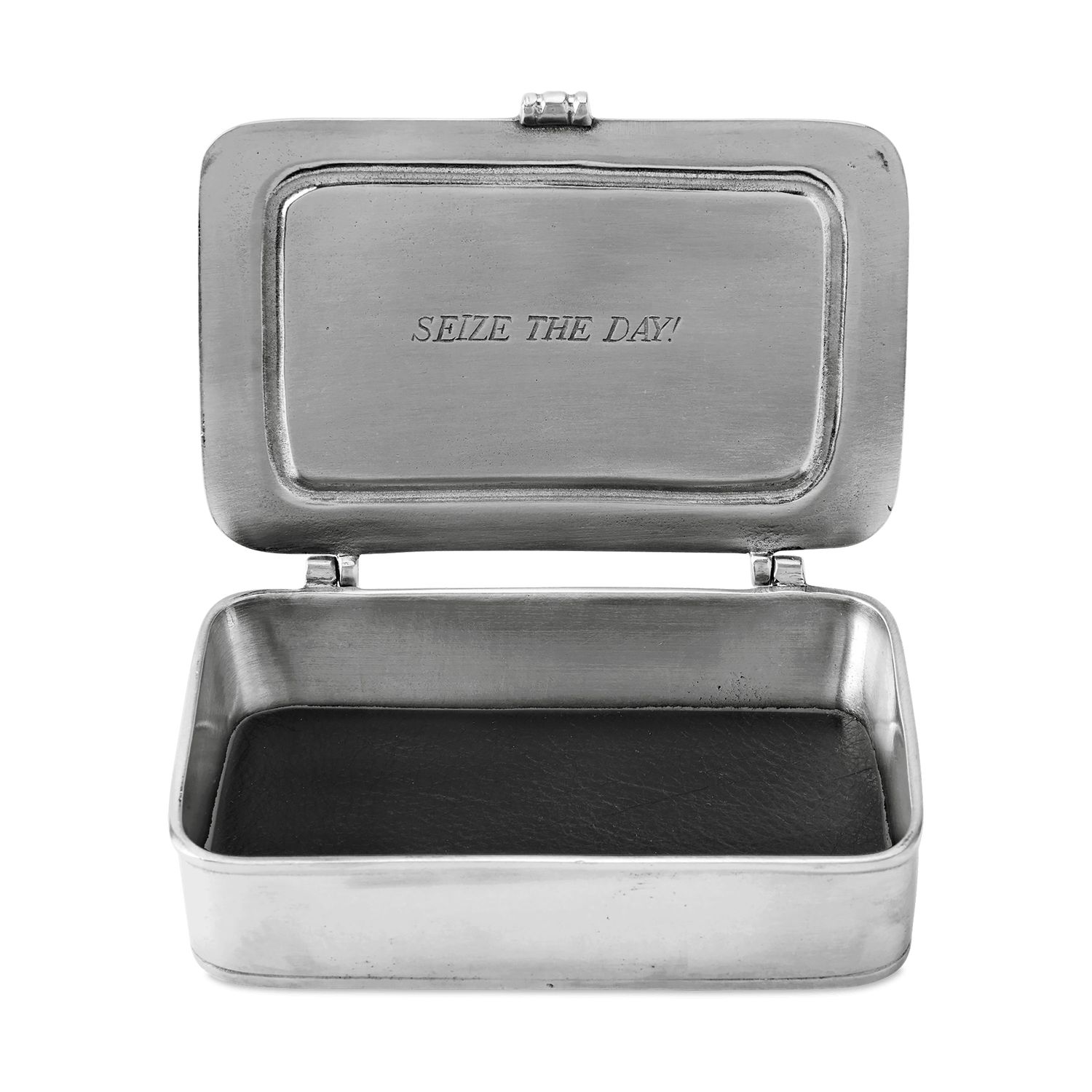 Match Pewter Carpe Diem Small Box with Black Leather Insert 945.5BLK