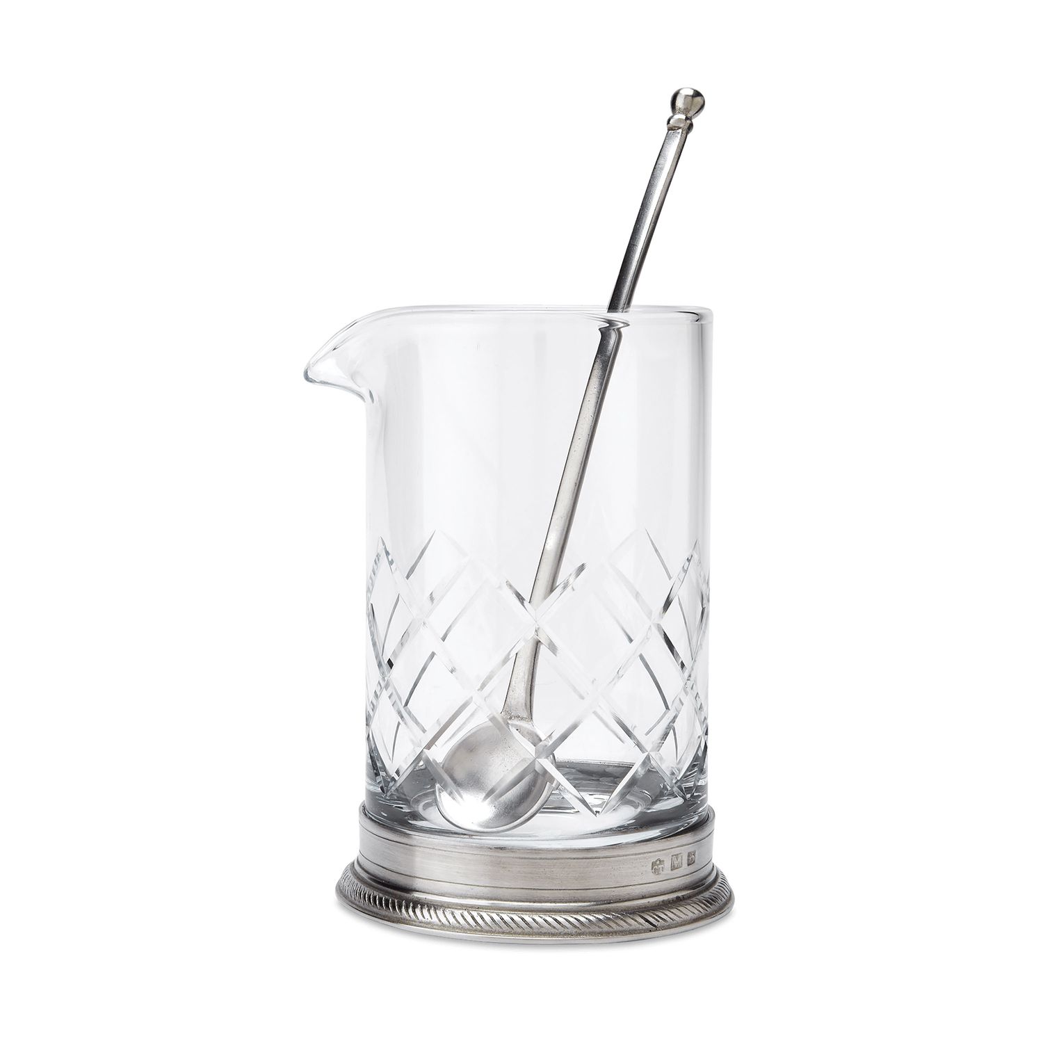 Match Pewter Luisa Mixing Glass with Stirrer A892.7