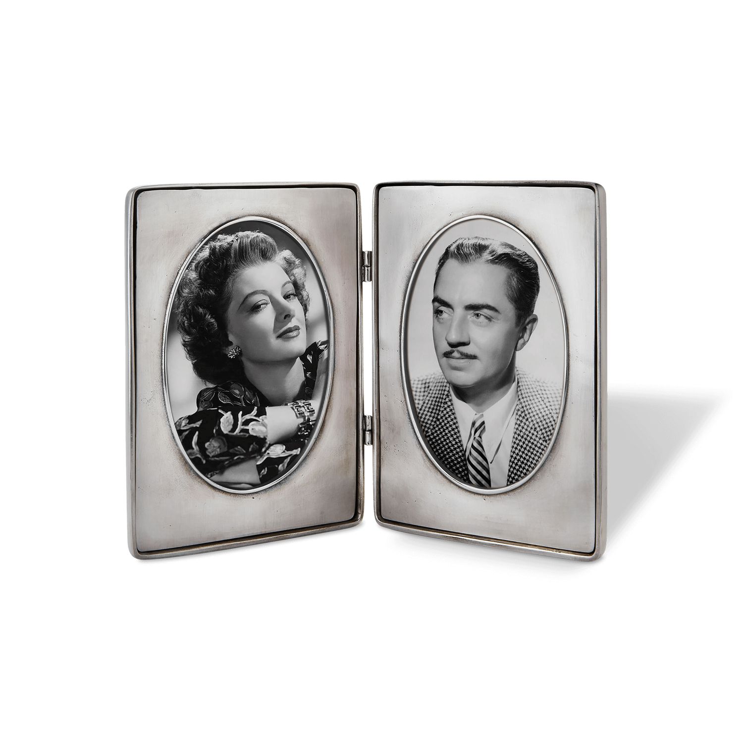 Match Pewter Large Piemonte Peltro Double Oval Picture Frame a489.0