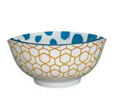 Amici Design Honeycomb Textured Porcelain Bowl C107760, 4017166077760